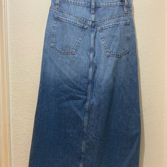 Frame denim Midmaxii angled seam Aline skirt size 27 - Picture 6 of 8